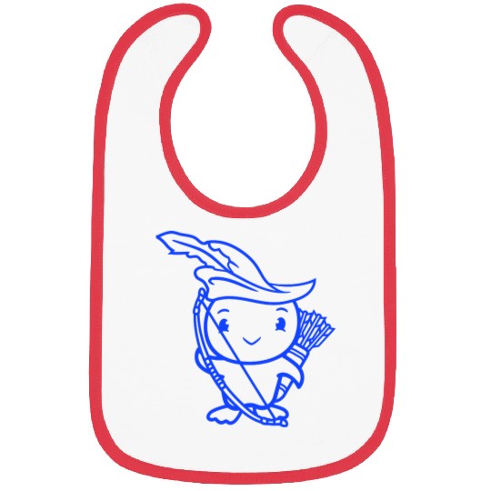 Duck Archer Bow And Arrow Feather Hat Fighter Cool Bibs