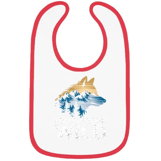 Follow Your Wild Adventure Mountain Wolf Bibs