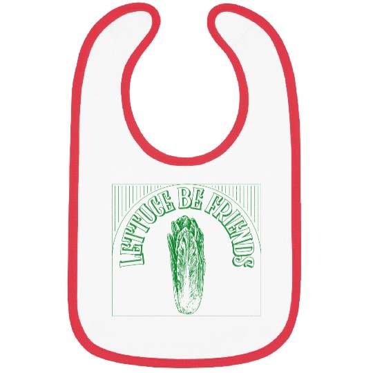 "Lettuce Be Friends" Funny Quote | Gardening Gift Bibs