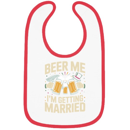 Beer Bachelorette party Funny Bride and Groom Bibs