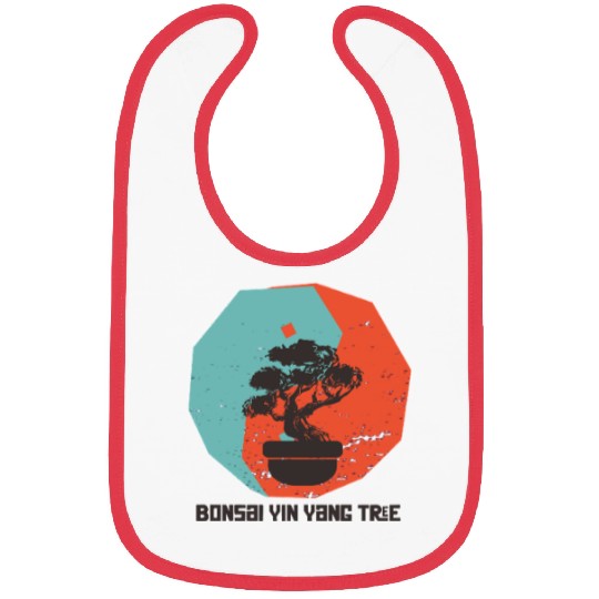 Bonsai Yin Yang Tree Meditative Art Bibs