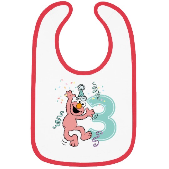 Sesame Street Birthday Design With Elmo 3 Years Bibs
