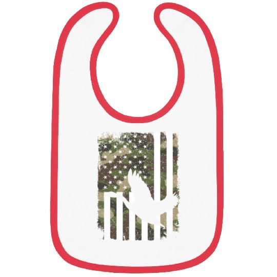 Goose Hunting Camo US Flag For Hunter Camouflage Bibs