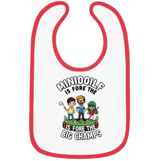 Mini Golf Retro Cartoon on Champion Bibs