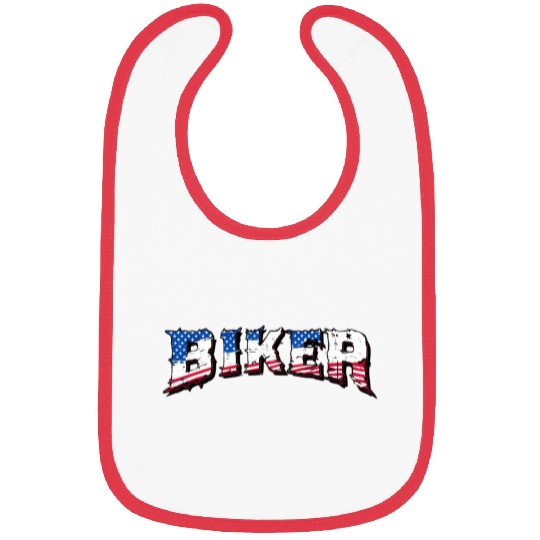 Motorcycle Biker | USA Flag | Biker & Dad Gift Bibs