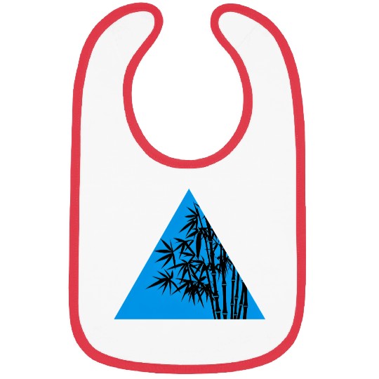 A Blue Triangle and Bamboo Bibs