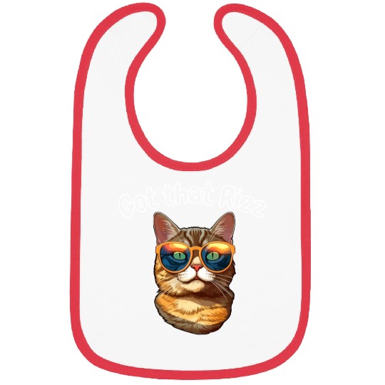 got that rizz cool cat Bibs
