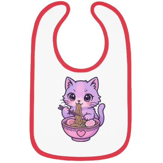 Kawaii Cat Ramen Bibs