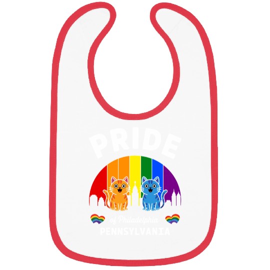 Pride of Philadelphia City Pennsylvania USA Rainbo Bibs