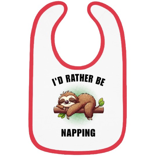 Cute Sleeping Sloth Bibs