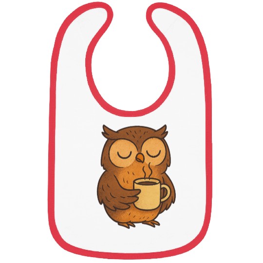 "Coffee First, Hoot Later!" Bibs