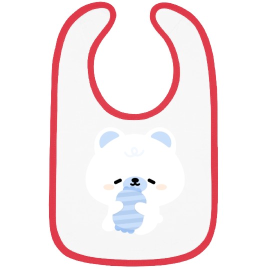 Sleepy Polar Bear Bibs