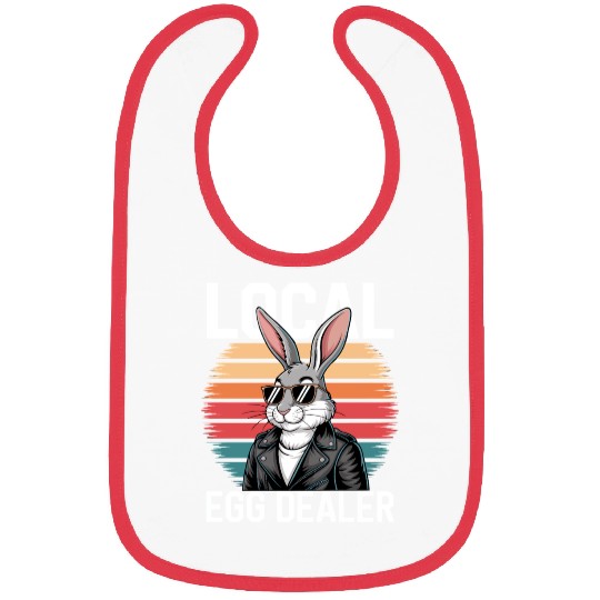 Local Egg Dealer Easter Bunny Easter Sunday Bibs