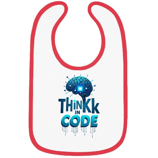 Think in Code Brain Computing Themed Bibs