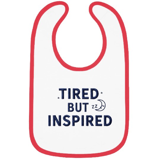 Tired But Inspired Moon Zzz Bibs