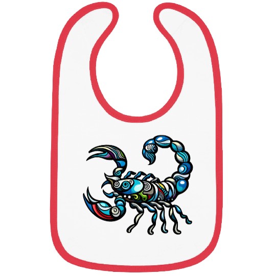 psychedelic scorpion Bibs