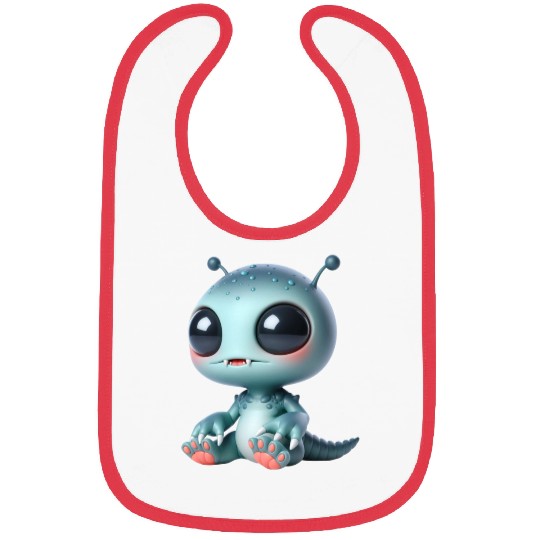 Galactic Alien with Cosmic Aura Bibs