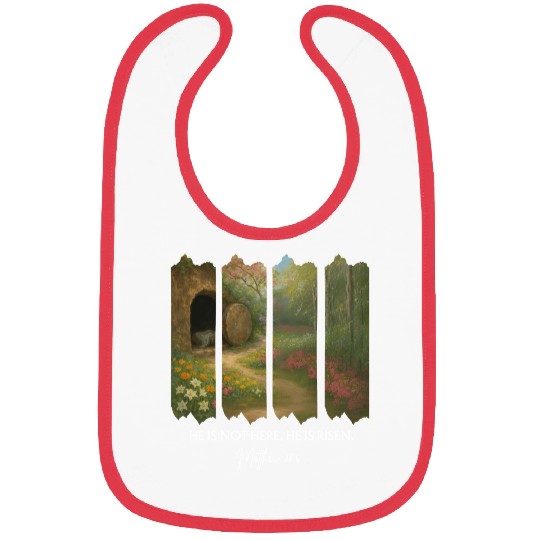 He is Not Here. He is Risen Bibs