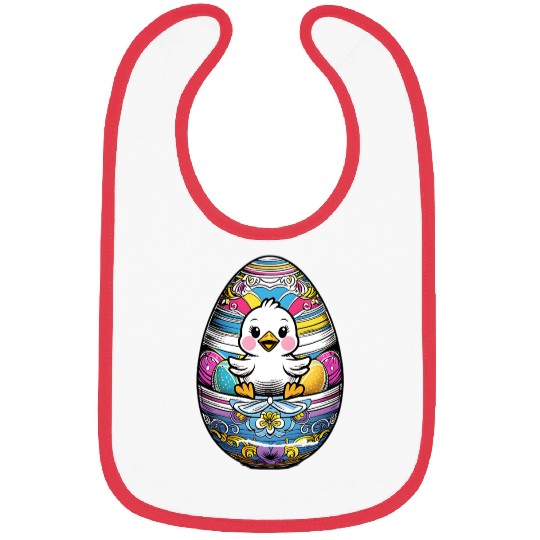 The Cute Easter egg Chick Bibs