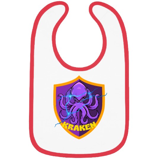 Kraken Power – Electric Sea Beast Emblem Bibs
