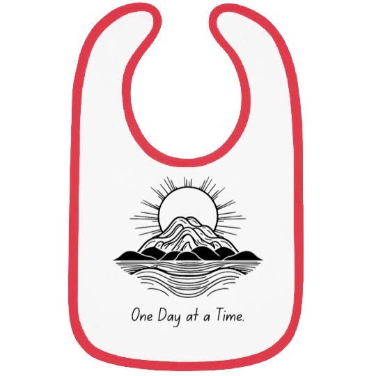 One Day at a Time – Motivational Calm Design Bibs