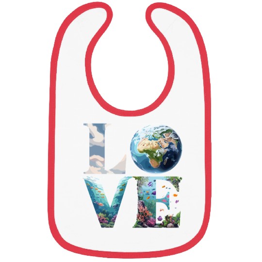 Love for Our Planet: Oceans and Earth Bibs