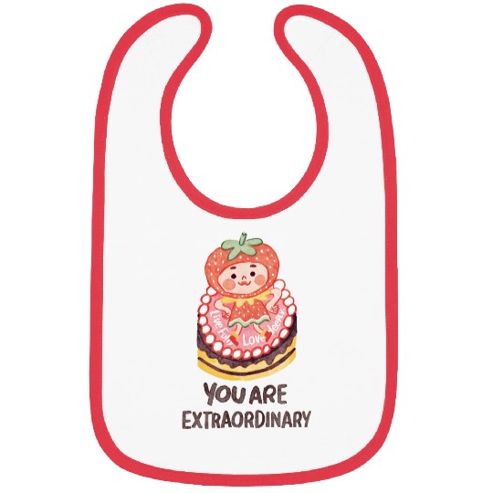 Dancing Strawberry | You Are Extraordinary Bibs