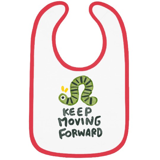 Keep Moving Forwards | Cute Green Bug Bibs
