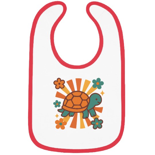 Retro Turtle Vibes Bibs