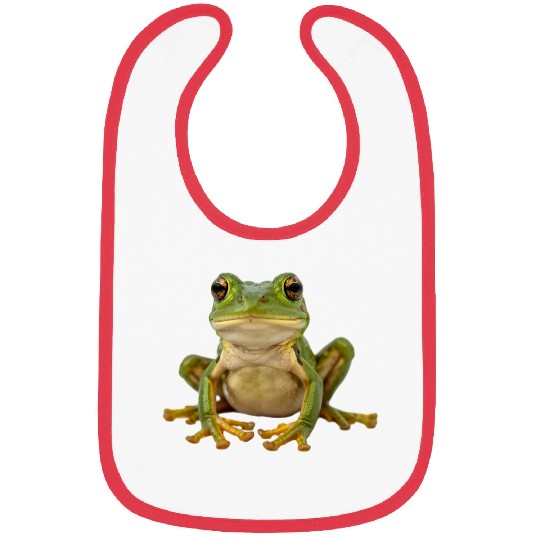 Realistic Frog Portrait Bibs
