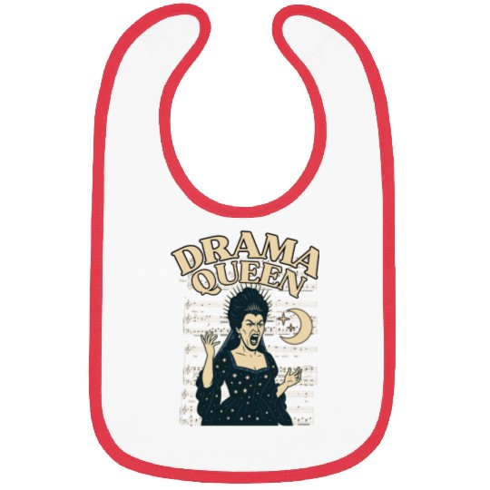 Drama Queen – Loud, Proud, and Slightly Unhinged Bibs