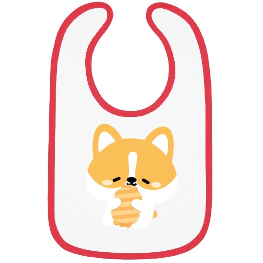 Sleepy Corgi Bibs