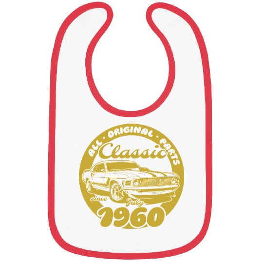 65th birthday Musclecar - Classic since 07/1960 Bibs
