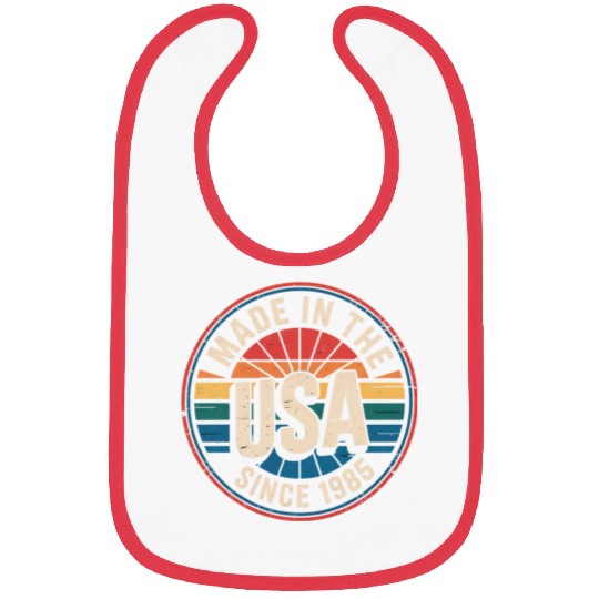 Made in USA 1985 Bibs | Retro Birthday Gift