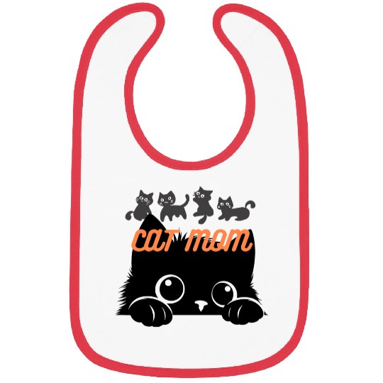 cat mom Bibs