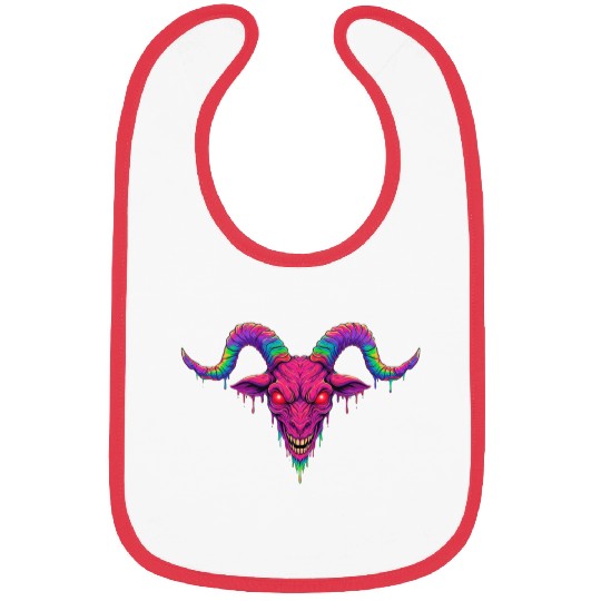 Melting Psychedelic Demon Bibs