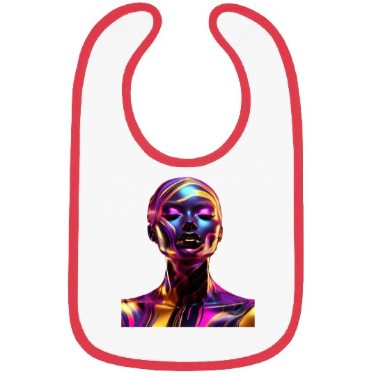 Black & Gold Marble Goddess Bibs