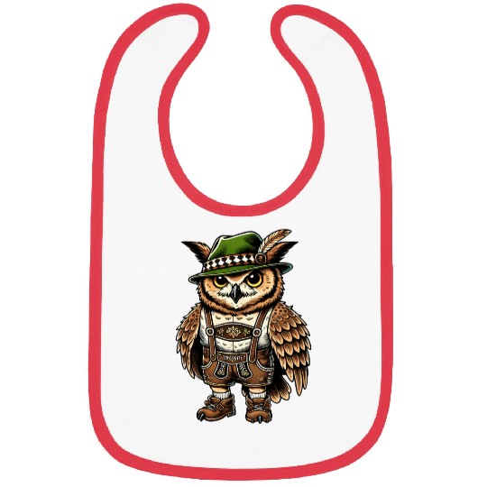 Bavarian Owl - Tradition Meets Wisdom Bibs