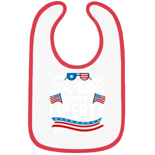 Sweet Land of Liberty Independence day Bibs