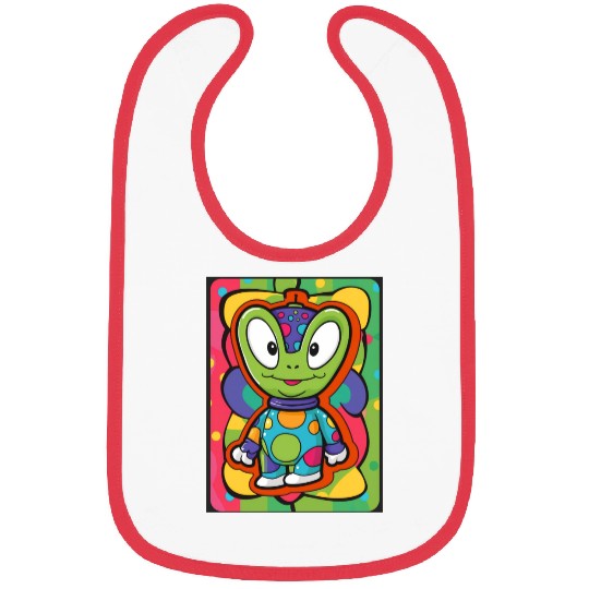 Colorful Cute Alien Bibs