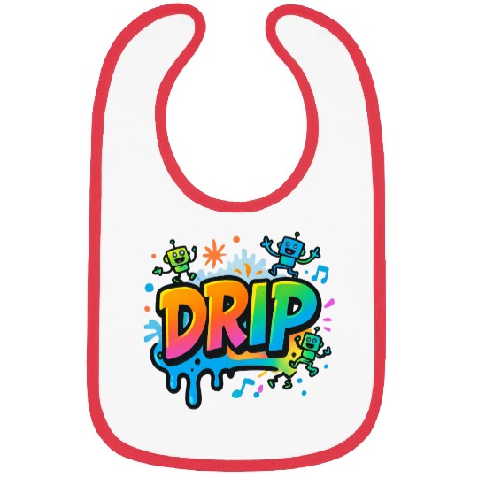DRIP Graffiti Robot Bibs – Fun Streetwear Style