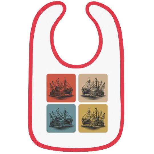 Vintage fishing boat - Maritime Nostalgia Bibs