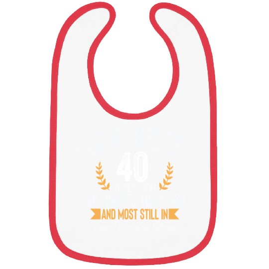 Funny 40th Birthday Bibs – Built 40 Years