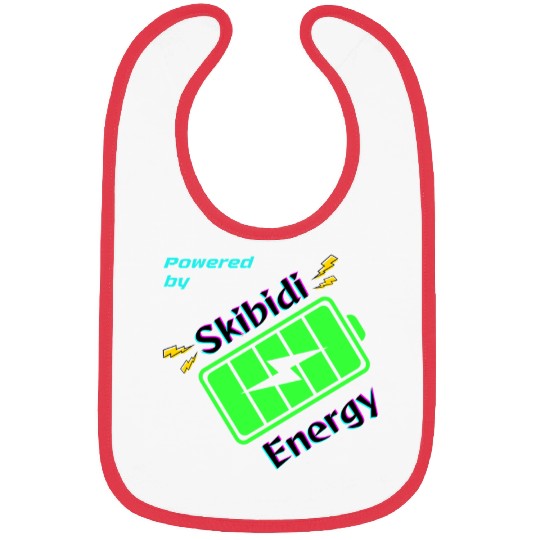 Powered by Skibidi Energy Meme Bibs