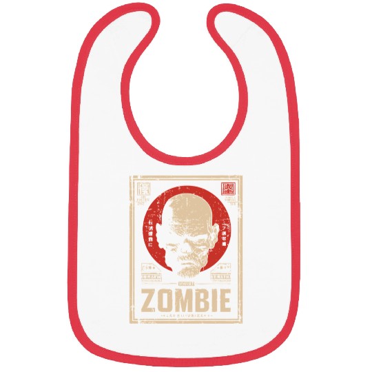 Zombie - Woodblock Print Bibs
