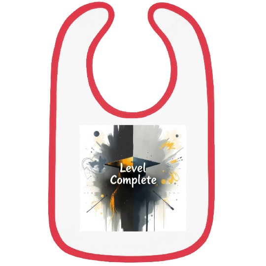 Level Complete – Gamer Style Graduation Bibs