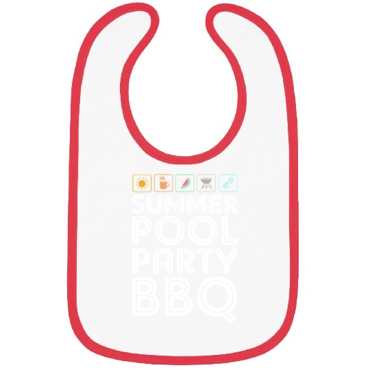 Summer Pool Party BBQ Squad Bibs