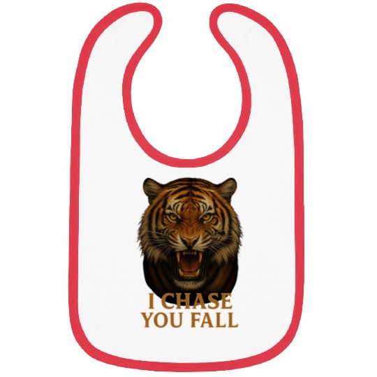"I Chase – You Fall | Fierce Roaring Tiger Graphic Bibs