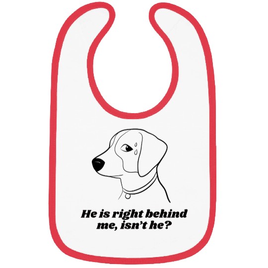 Funny Nervous Dog Meme Bibs – Relatable Humor