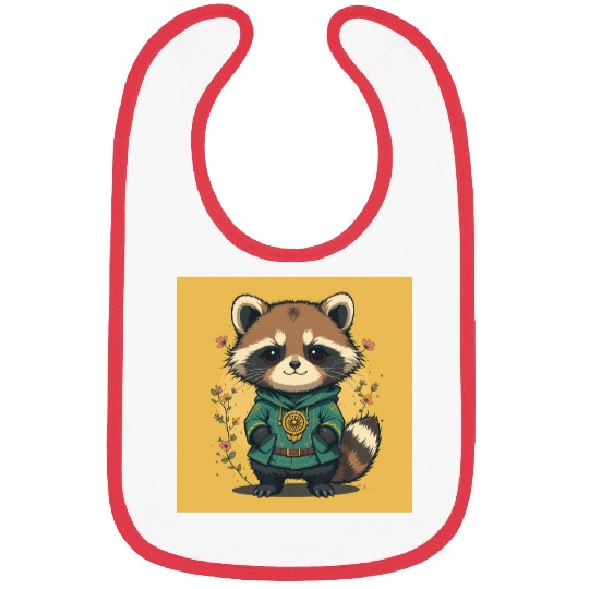 Forest Guardian Raccoon Bibs